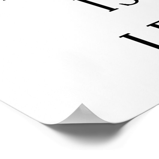 All you need is less poster (Ecke)