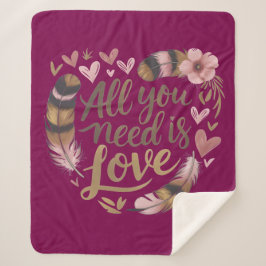 All You Need Is Love – A Gentle Boho Whisper Sherpadecke