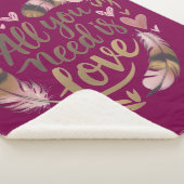 All You Need Is Love – A Gentle Boho Whisper Sherpadecke (3/4)