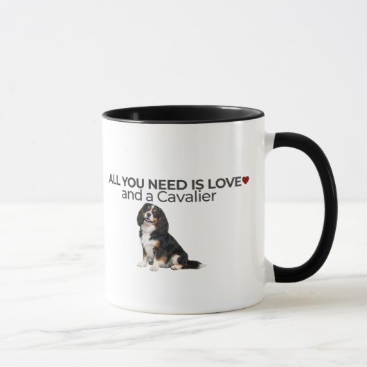 All You Need Is Love and a Cavalier Mug Tasse (Rechts)