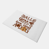 All you need is love and a Dog Fußmatte (Schrägansicht)