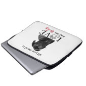 All You Need Is Love and My Dog – Custom Pet Name  Laptopschutzhülle (Vorne Knopf)