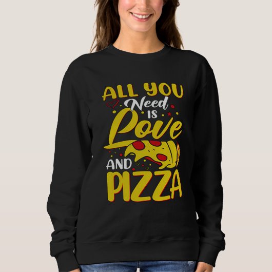 All You need is Love And Pizza Love Loading Valent Sweatshirt (Vorderseite)