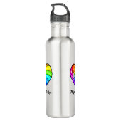 All You Need is Love Edelstahlflasche (Rückseite)