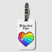 All You Need is Love Gepäckanhänger (Vorderseite Vertikal)