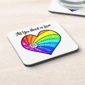 All You Need is Love Getränkeuntersetzer (Linke Seite)