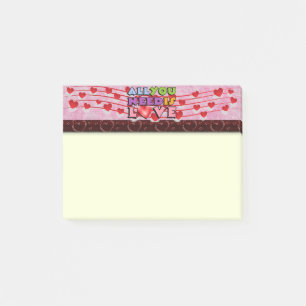 All You Need Is Love Haftnotizen Post-it Klebezettel