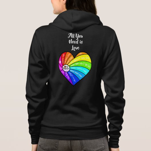 All You Need is Love Hoodie (Rückseite)