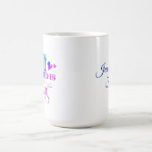 All You Need Is Love Inspirational Personalized  Kaffeetasse (Mittel)