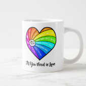All You Need is Love Jumbo-Tasse (Rechts)
