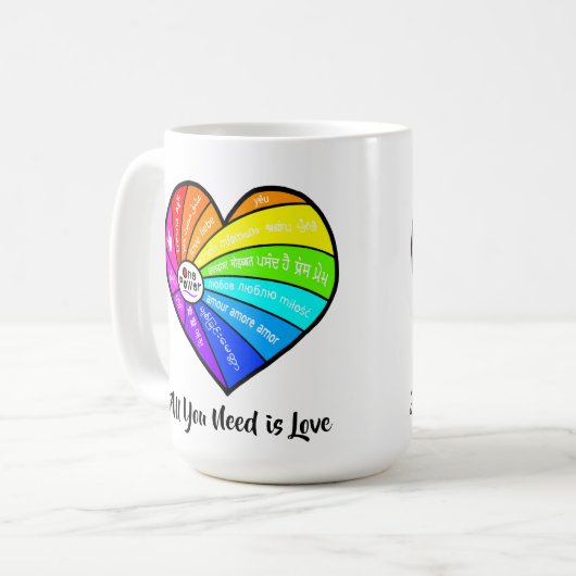 All You Need is Love Kaffeetasse (Vorderseite Links)