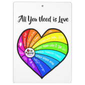 All You Need is Love Klemmbrett (Rückseite)