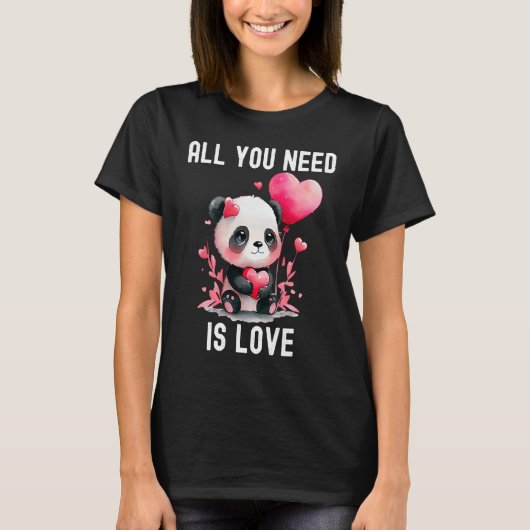 All you need is love Matching with heart Valentine T-Shirt (Vorderseite)