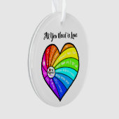 All You Need is Love Ornament (Vorderseite)
