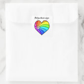 All You Need is Love Quadratischer Aufkleber (Tasche)