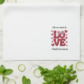 All You Need is Love Quote Geschirrtuch (Gefaltet)