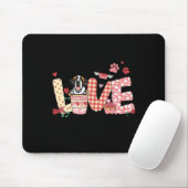 All You Need Is Love Saint Bernard And Coffee Vale Mousepad (Mit Mouse)