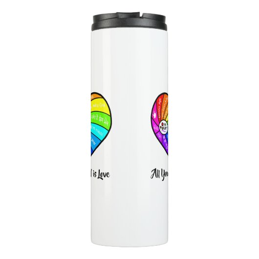 All You Need is Love Thermosbecher (Rückseite)