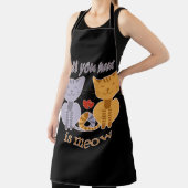 All you need is meow Valentine cats Schürze (InSitu)