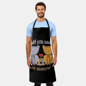 All you need is meow Valentine cats Schürze (Getragen)