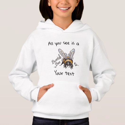 All you see, Bumble Bee Hoodie (Vorderseite)
