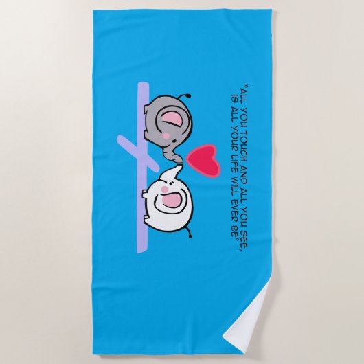 All you touch strandtuch (Vorderseite)