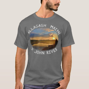 Allagash Maine Moosetown Sonnenaufgang T-Shirt