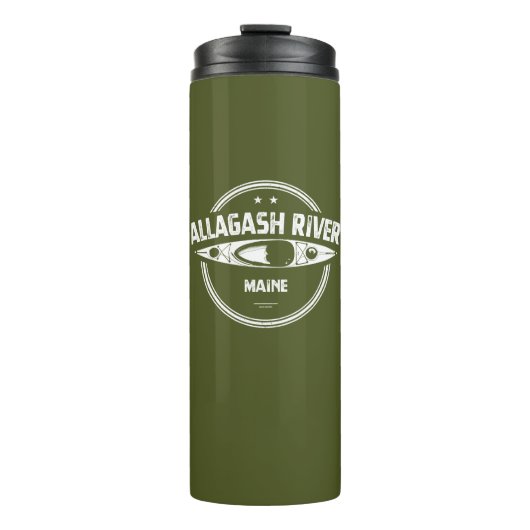 Allagash River Maine Kayak Thermosbecher (Vorderseite)