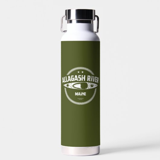 Allagash River Maine Kayak Trinkflasche (Vorne)