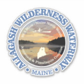 Allagash Wilderness Waterway Aufkleber (Vorderseite)