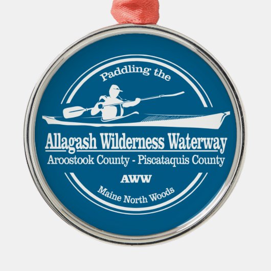 Allagash Wilderness Waterway (SK) Ornament Aus Metall (Vorne)