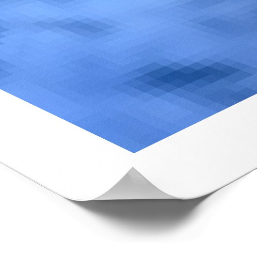 Allah (blau) poster (Ecke)