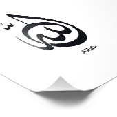 Allah Calligraphy Art | Sacred Arabic Calligraphy Fotodruck (Ecke)
