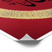 Allah in arabischer Kalligraphie Poster (Ecke)