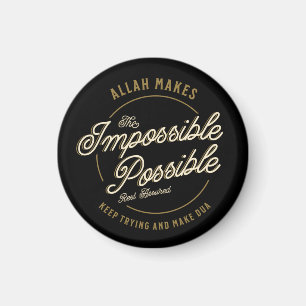 Allah macht das Unmögliche Lässig Magnet
