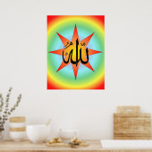 Allah Sun Print Poster (Küche)