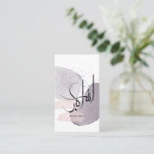 Allahu Akbar Arabic Calligraphy – Minimal Elegant  Visitenkarte (Stehend Vorderseite)