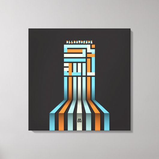 ALLAHUAKBAR LEINWANDDRUCK (Vorderseite)