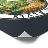 Allaire Staat Park New Jersey Reisen Art Abzeichen Poster (Ecke)