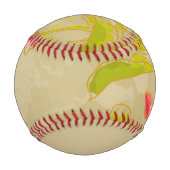 Allamanda-Blume zum Hintergrund Baseball (Rückseite)