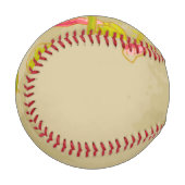 Allamanda-Blume zum Hintergrund Baseball (Vorderseite Links)