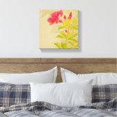 Allamanda-Blume zum Hintergrund Leinwanddruck (Insitu (Schlafzimmer))