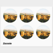 allambra runder aufkleber (Blatt)