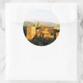 allambra runder aufkleber (Tasche)