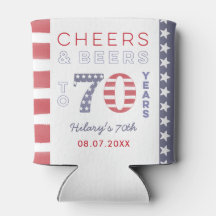 Allamerikanische US Flagge 70. Geburtstagsparty