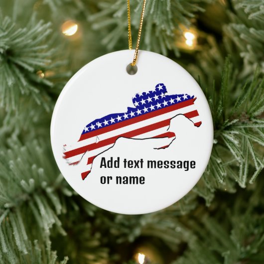Allamerikanischer Reiter Keramik Ornament (Baum)