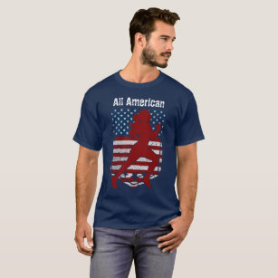 Allamerikanischer Track & Field Vintag gestört T-Shirt