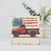 Allamerikanischer Traum: Vintager Ruhm Feiertagskarte (Stehend Vorderseite)