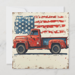 Allamerikanischer Traum: Vintager Ruhm Feiertagskarte