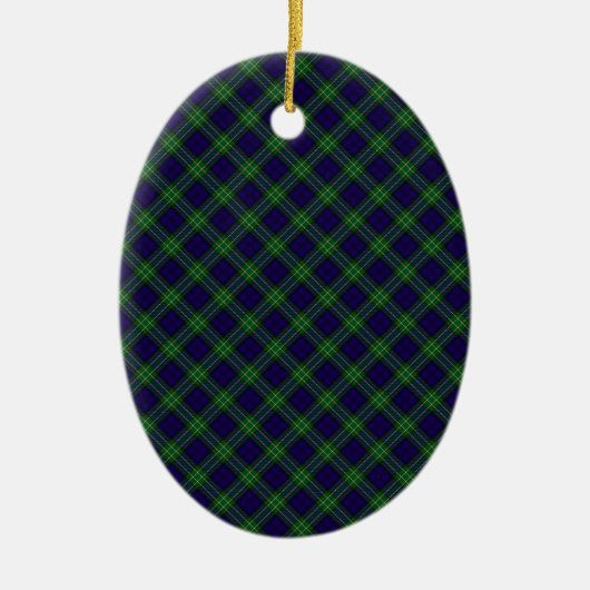 Allan Clan Tartan Designed Print Keramikornament (Vorne)